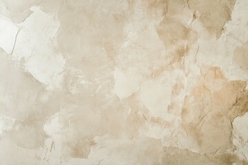Obraz premium Creamy, textured wall surface with mottled beige tones. A soft, artistic plaster finish