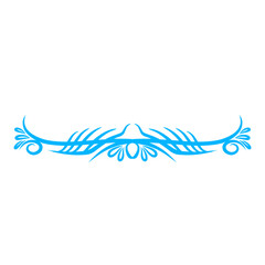 Decorative blue floral design with intricate patterns, suitable for backgrounds or invitations