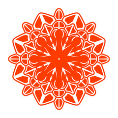 Vibrant geometric pattern featuring intricate shapes and designs on a clean white background