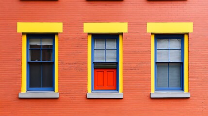 Fototapeta premium Colorful wall with vibrant hues creating a dynamic and lively atmosphere, ideal for creative backgrounds, design, and artistic concepts.