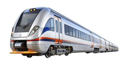 Fototapeta premium train illustration design concept 3d isolated on white background PNG , AI GENERATED