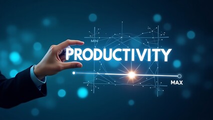 Driving Growth: Businessman Holding Gears and Arrows to Symbolize Process Optimization