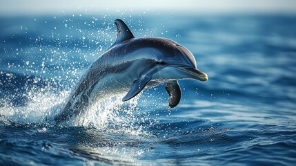 Fototapeta premium Dolphin leaping out of the water