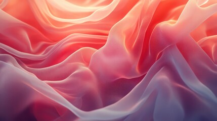 Obraz premium Elegant Satin Textile Featuring Gentle Red Hues