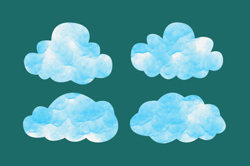 vector illustration of clouds