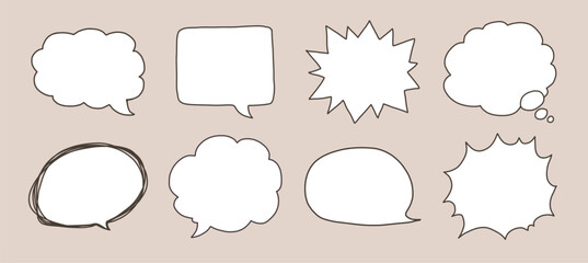 Fototapeta premium 말풍선 모음