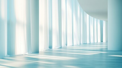 Obraz premium Empty light-filled modern hallway