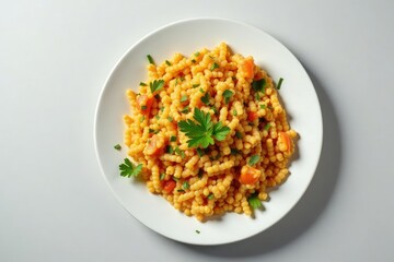 Empty plate, untouched food, simple background, meal, detox