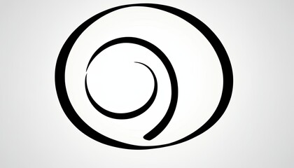 Hand drawn o letter font style for decorative poster logo
1