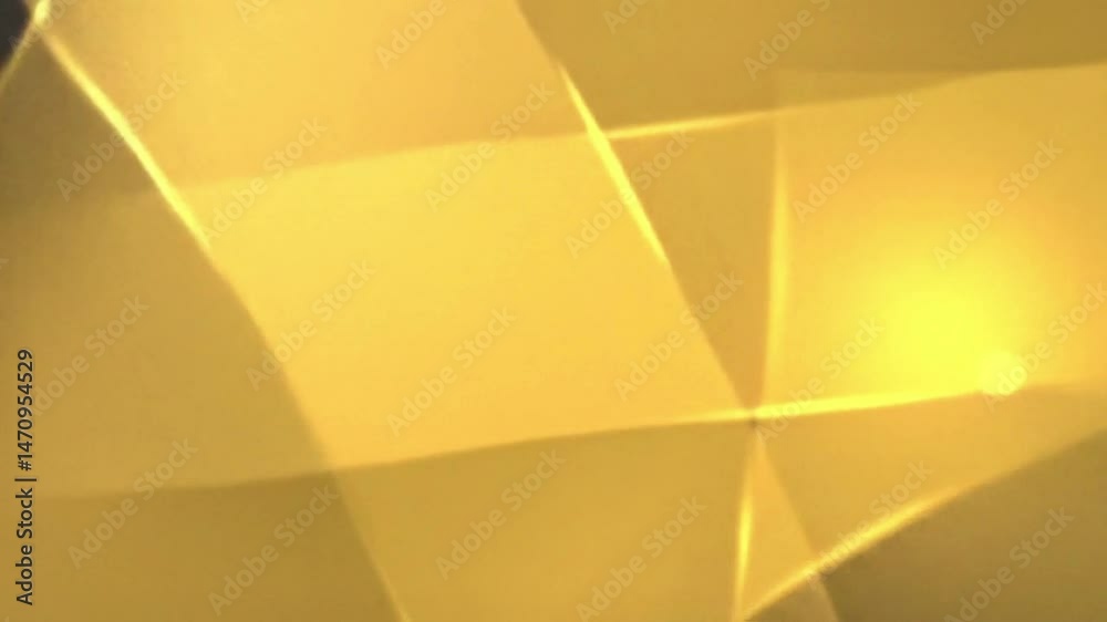 Poster abstract golden light and shadow play on ceiling with a single bright spot