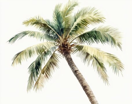 Tropical Palm Tree Illustration