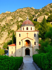 Fototapeta premium Simonopetra Monastery, Athos Peninsula, Mount Athos, Chalkidiki, Greece