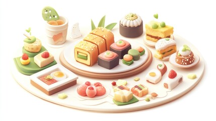 A variety of delicious food items