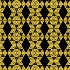 Fototapeta premium seamless black and yellow pattern