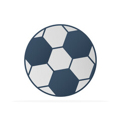 football icon, colored flat vector. modern and minimalist design.