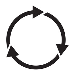 Collection of circular and Refresh arrow icons. Direction element. Cursor sign. Recycle symbol. Vector illustration. Variety Colorful  Refresh and Reload  icons.