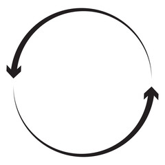 Refresh, reload rotate icon. Signs and symbols can be used for web, logo, mobile app, UI, UX on white background. Variety Colorful Design.