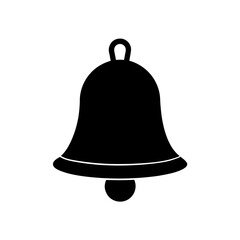alarm bell silhouette on white background  .svg
