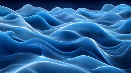 Obraz premium Abstract Blue Wave Design Background blue background