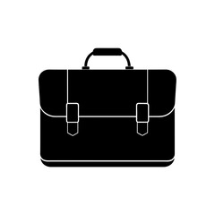 briefcase silhouette on white background  .svg