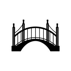 bridge silhouette on white background  .svg