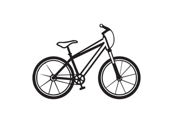 Obraz premium Mountain Bike Silhouette Vector
