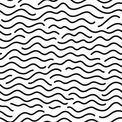 Seamless pattern featuring water wave lines, perfect for decorating fashion designs, fabrics, wallpapers, and prints.