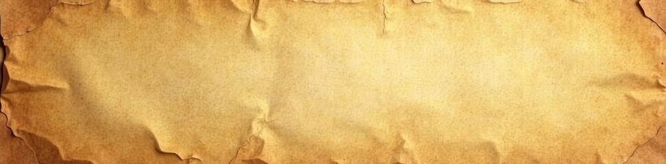 Obraz premium Faded brown paper with creases and sepia tones, background, grungy