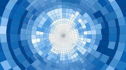 Naklejka premium Abstract Geometric Blue Architecture Design blue background