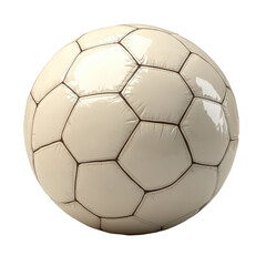 Fototapeta premium Textured soccer ball illustration showcasing detailed stitching and construction