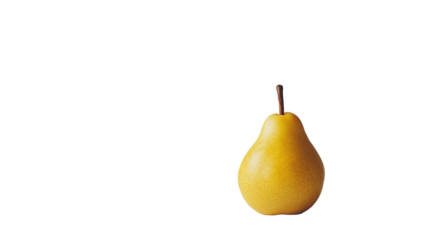 Cutout of Asian golden pear in whole fruit isolated on white background with clipping path.