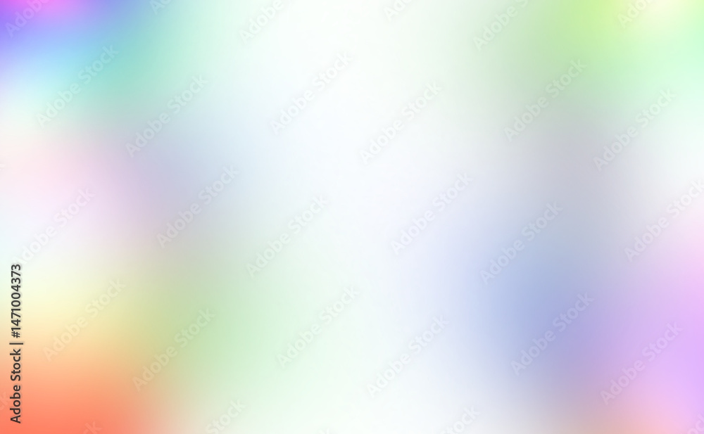 Poster abstract multicolor blurred gradient shape cutout on transparent background, glowing colors gradient