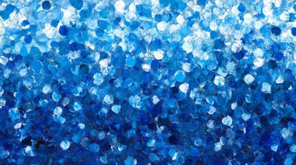 Abstract Blue Landscape Painting blue background