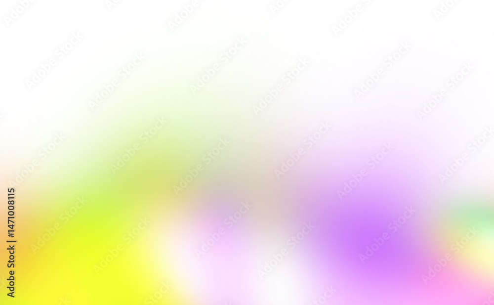 Poster abstract multicolor blurred gradient shape cutout on transparent background, glowing colors gradient