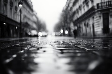 Rainy City Street