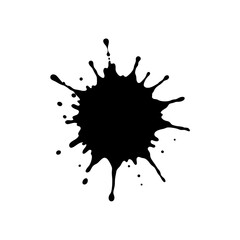 paint splatter silhouette on white background  .svg