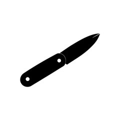 pocketknife silhouette on white background  
