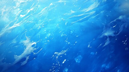 Fototapeta premium Abstract Underwater Ocean Texture Art blue background