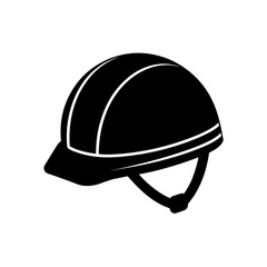 Fototapeta premium safety helmet silhouette on white background .svg