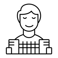 accordion outline icon