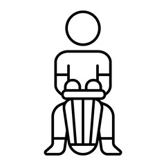 percussionist  outline icon