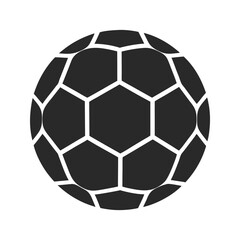 Obraz premium Soccer Ball icon silhouette vector illustration