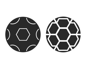 Obraz premium Soccer Ball icon silhouette vector illustration