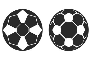 Obraz premium Soccer Ball icon silhouette vector illustration