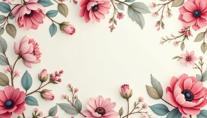 Delicate paisley floral pattern, soft pastel shades, light, spring, flowers