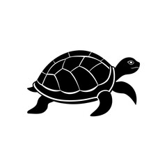 turtle silhouette on white background  .svg