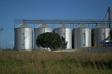Silos in the Orinoco Delta.