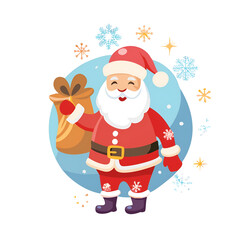 santa claus with gifts
