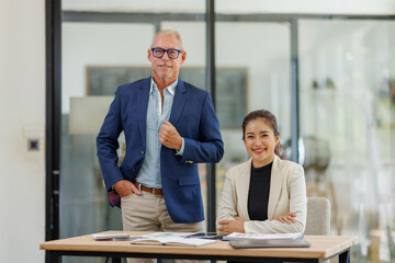 Professional Business Collaboration in Modern Office. business people working together concept
