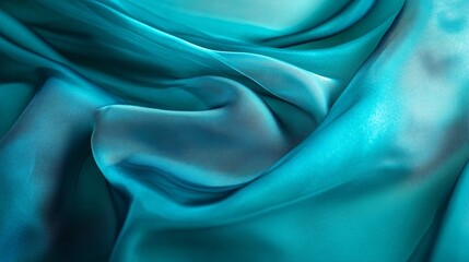 Gradient from vibrant teal to ocean blue with glowing liquid-like effects.